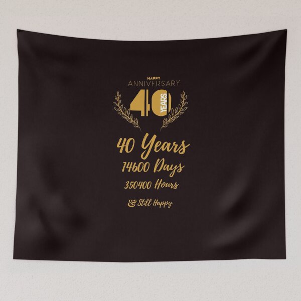 Item preview, 40th Anniversary 40 Years Together Couples Gift 40th Wedding Anniversary Parents Funny Gift For Husband Wife 40 Years Together 40th Year Of Marriage Humorous Couple Matching Slim  designed and sold by Hamadajet.