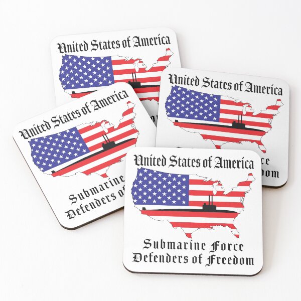 Item preview, Bandera de los Estados Unidos de América con submarino designed and sold by MadMando.