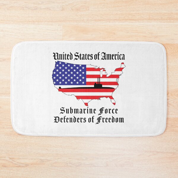 Item preview, United States of America Flag with Submarine designed and sold by MadMando.