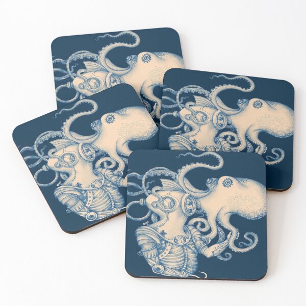 Item preview, Steampunk Octopus and Diver  designed and sold by Vilius Ramaneckas.