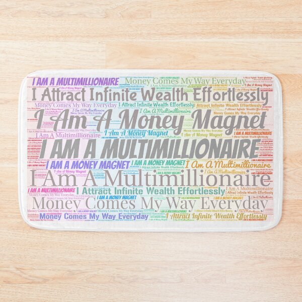 Item preview, Rainbow Multimillionaire Subliminal Word Cloud designed and sold by frankie5368.