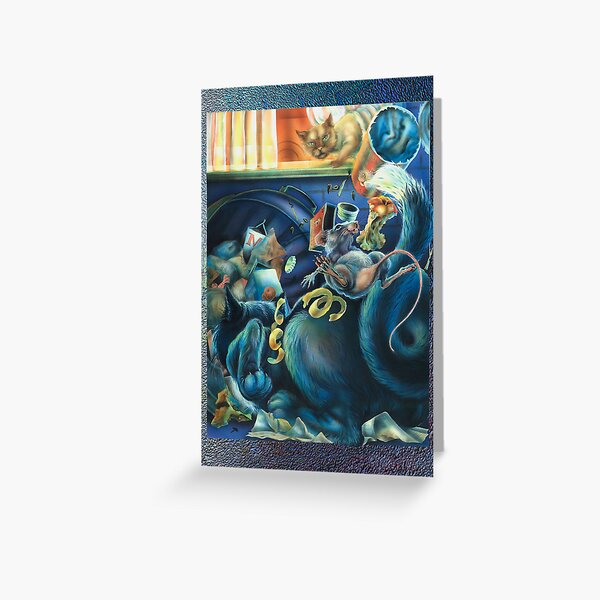 Boris the Magical Cat Greeting Card