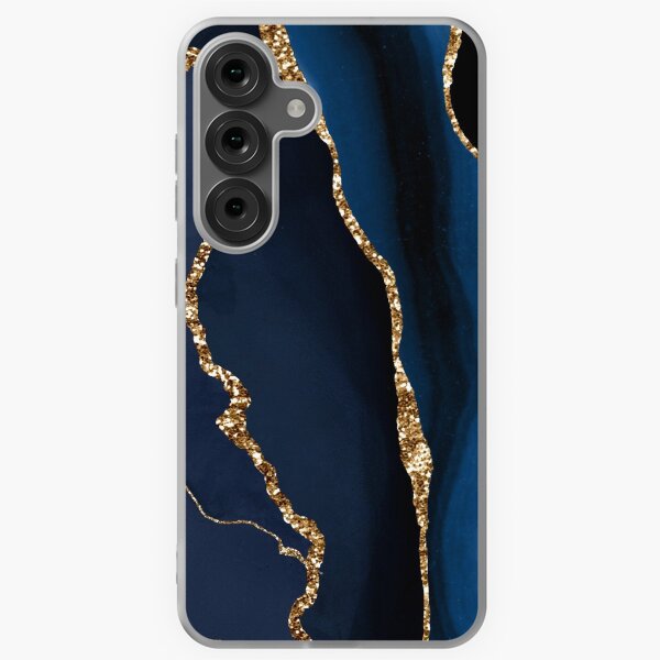 Item preview, Abstract Blue and Gold Modern Geode Agate Design designed and sold by Paulele.