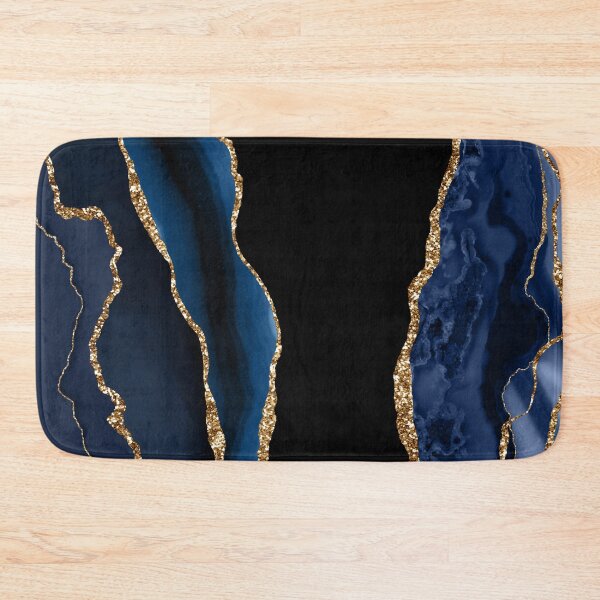 Item preview, Abstract Blue and Gold Modern Geode Agate Design designed and sold by Paulele.