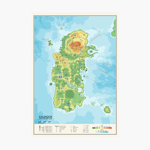 Item preview, Detailed Kalimdor map designed and sold by Sturmbart.