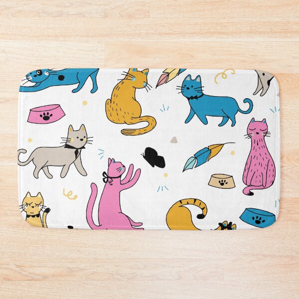 Item preview, Kitty Cats Pattern designed and sold by KatInABox.