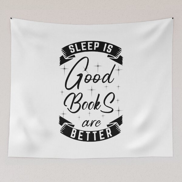 Item preview, Sleep is Good ... Books are Better! designed and sold by Cosmic Cutenesss.