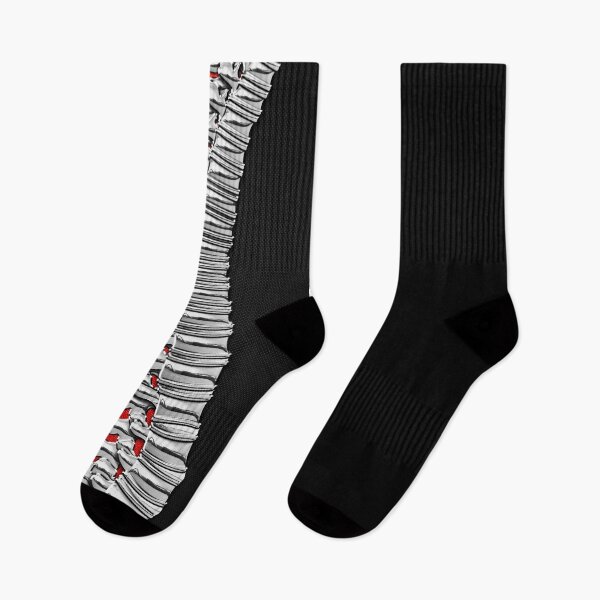 Item preview, Memento Mori - Silver Human Backbone over Red and Black Canvas designed and sold by Serge Averbukh Art Studio.