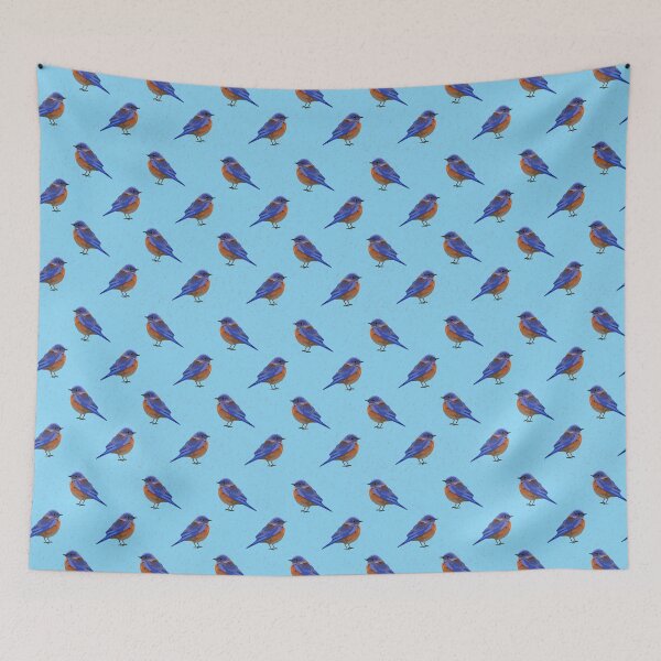 Item preview, Western Bluebird Pattern designed and sold by juliabohemian.