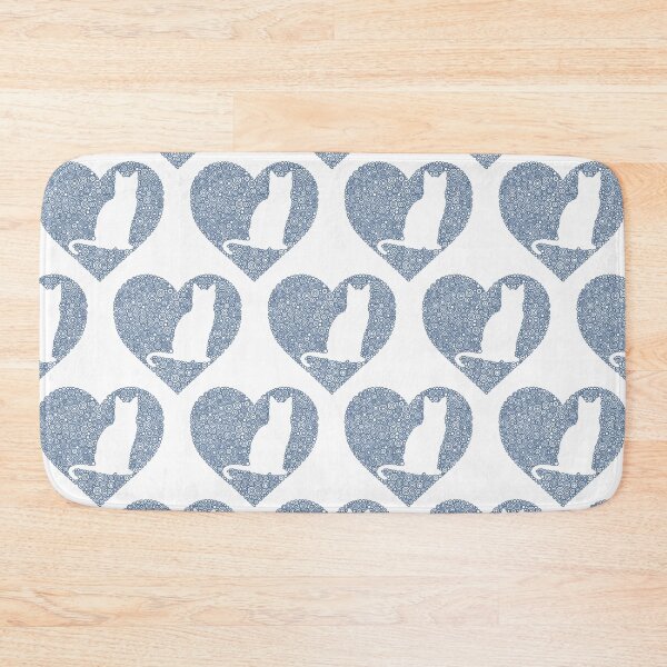 Item preview, Cat In Blue Heart Circle Design designed and sold by Pierre Bernard Jr.