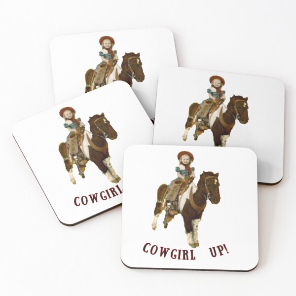 Item preview, Cowgirl Up! Brave young woman, western girl, Girl power, strong girl designed and sold by MeatyWildman.