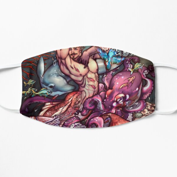 Merman Aquarius Flat Mask