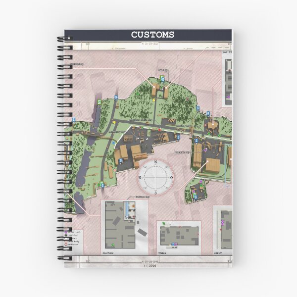 Item preview, Customs Map designed and sold by savorok.