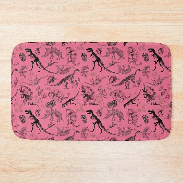 Item preview, Dino Toile | Vintage Museum Dinosaur Sketches and Skeletons PINK designed and sold by Kristi Duggins.