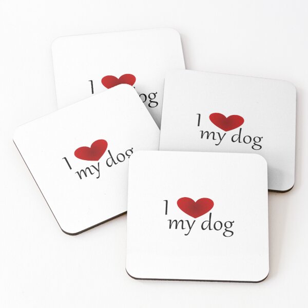 Item preview, I heart my dog designed and sold by WanderingBark.
