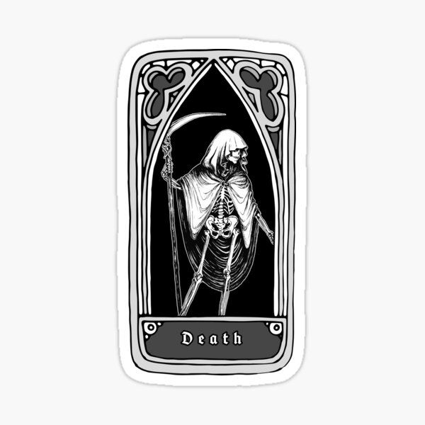 "Tarot Deck Death" Sticker for Sale by OneHorn Redbubble