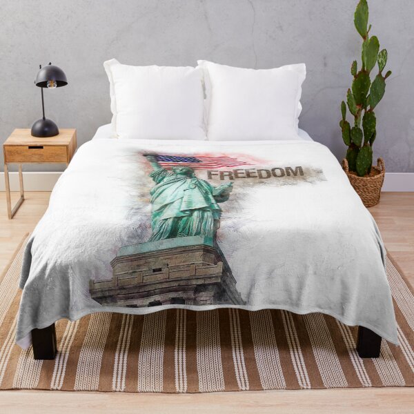 Item preview, Lady Liberty with the flag. Happy Independence day, USA! designed and sold by 2AcesDesign.