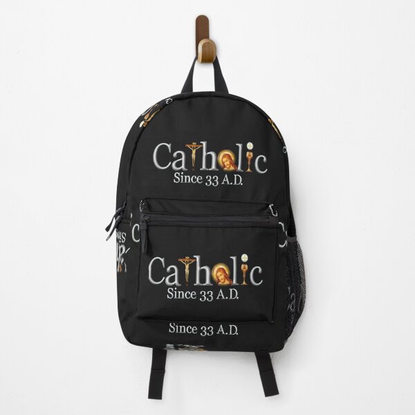 Item preview, Catholic Since 33 AD T-Shirt Jesus Crucifix Eucharist Mass 2001 black designed and sold by hispanicworld.