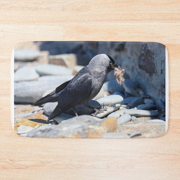 Item preview, Jackdaw collecting nesting material designed and sold by GreyFeatherPhot.