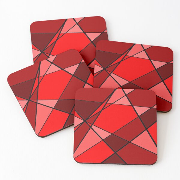 Item preview, Red Modern Geometric Pattern designed and sold by AJ505.