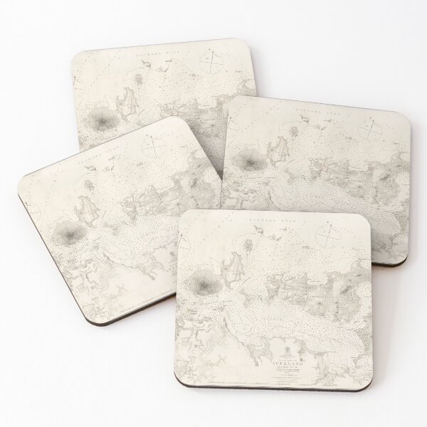 Item preview, Vintage Map of Auckland Harbor New Zealand (1857) designed and sold by BravuraMedia.