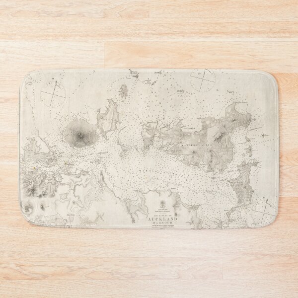 Item preview, Vintage Map of Auckland Harbor New Zealand (1857) designed and sold by BravuraMedia.