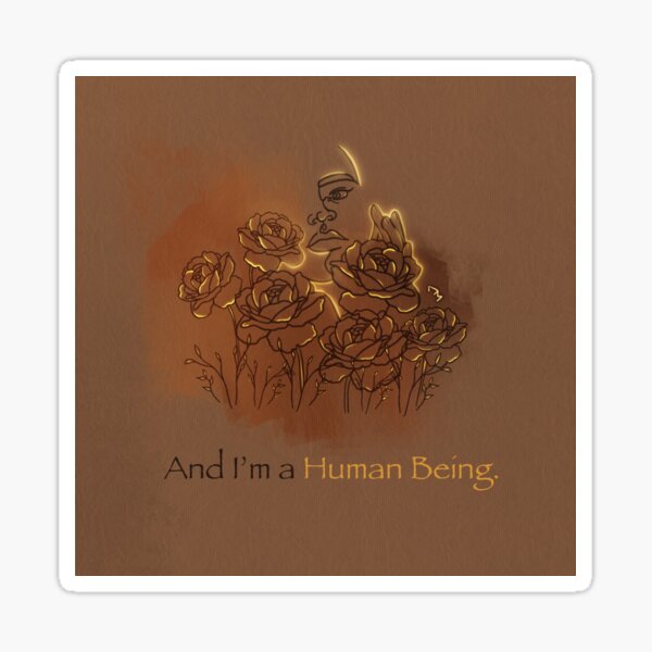 BLACK Series: HUMAN BEING Sticker
