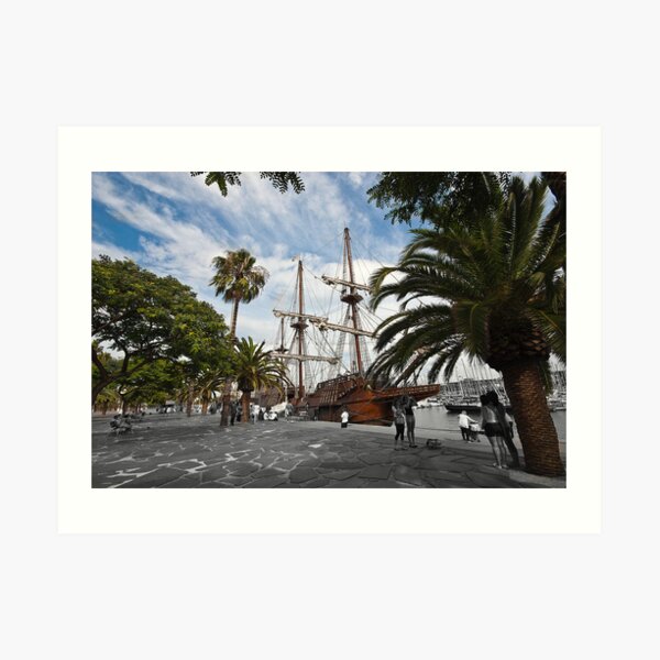 Nao Victoria - Marina Port Vell, Barcelona Art Print