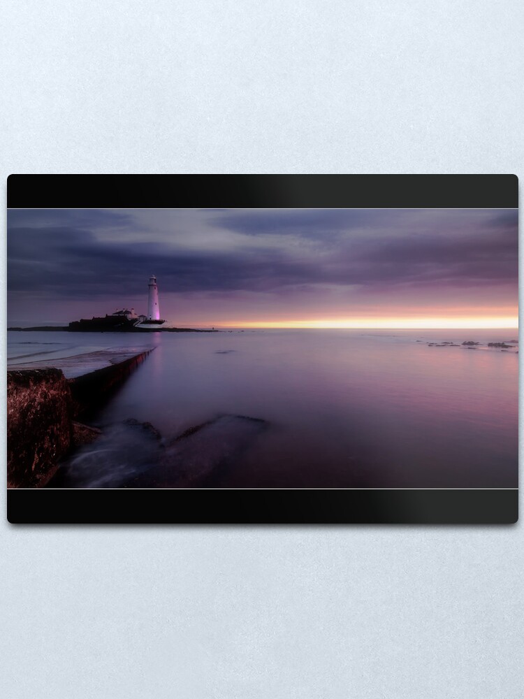 Alternate view of St Mary's Lighthouse Metal Print