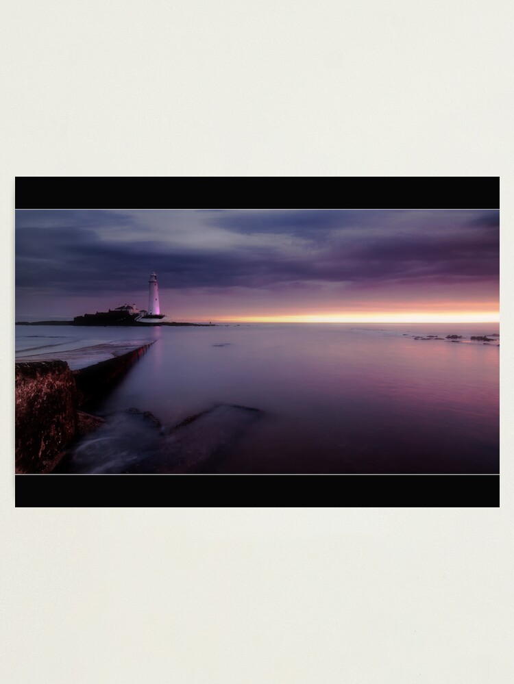 Alternate view of St Mary's Lighthouse Photographic Print