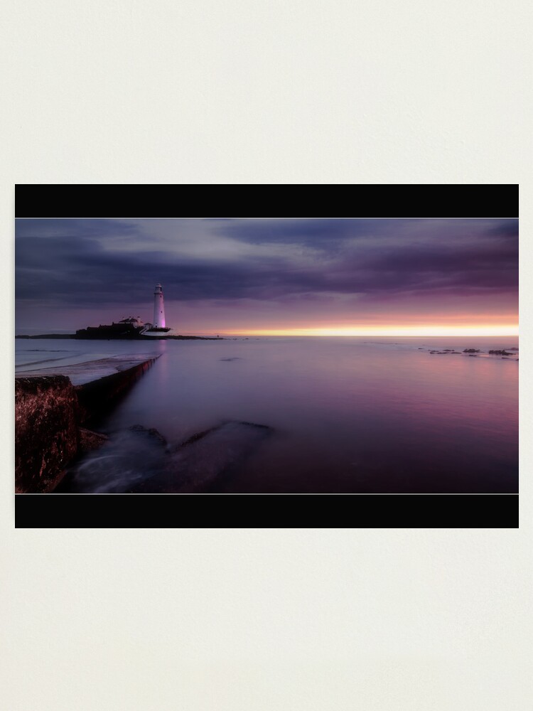 Alternate view of St Mary's Lighthouse Photographic Print