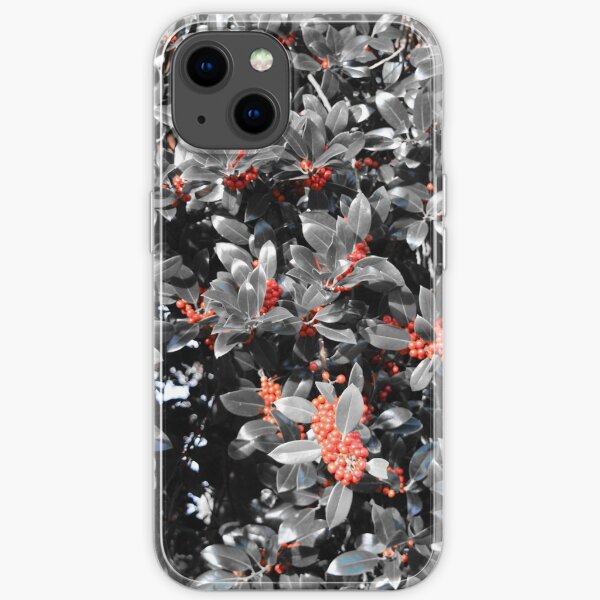 Selective Colour "Holly" Bush iPhone Soft Case