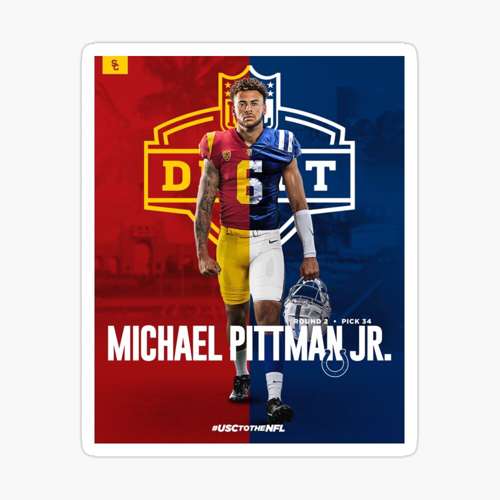Michael Pittman JR. Colts ' Sticker for Sale by rbenjamin00