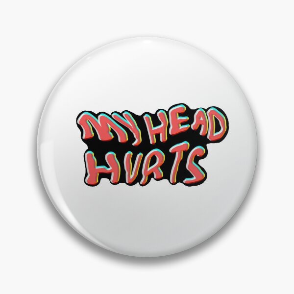 Item preview, my head hurts (black background) designed and sold by jennars.