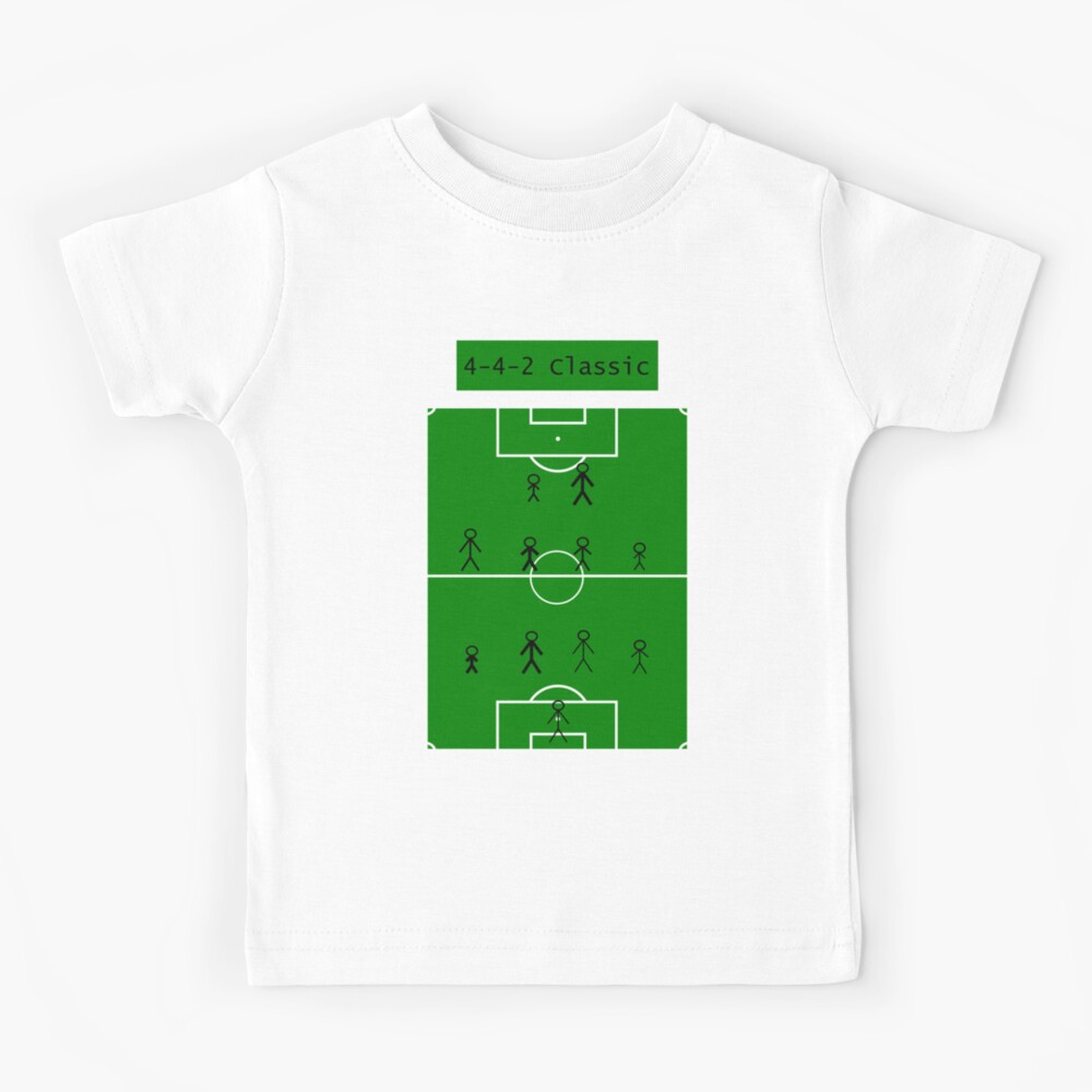4 4 2 Classic Football Formation Kids T Shirt By Bammodesigns Redbubble - cyan football helmet roblox