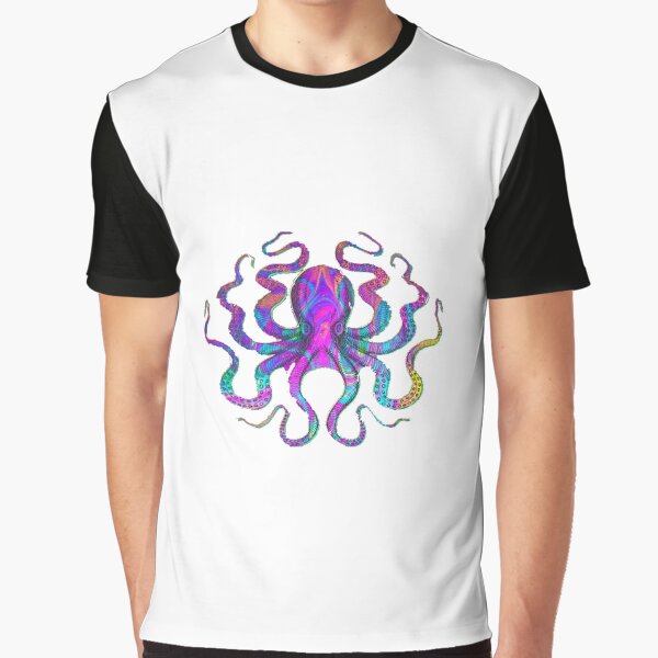 Amazing Psychedelic Octopus Graphic T-Shirt
