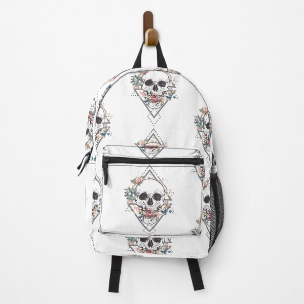 Item preview, Geometric Skull and Flowers designed and sold by Ninjawhere.