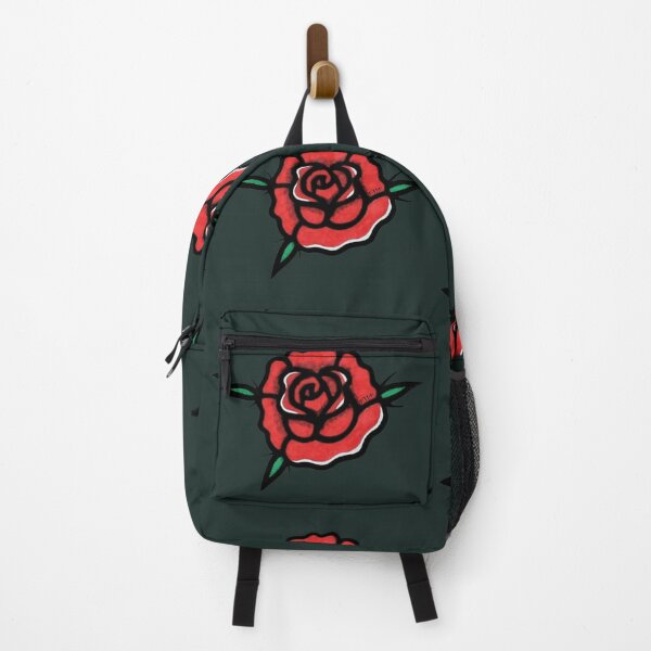 Item preview, Red rose traditional tattoo designed and sold by emeteneme.