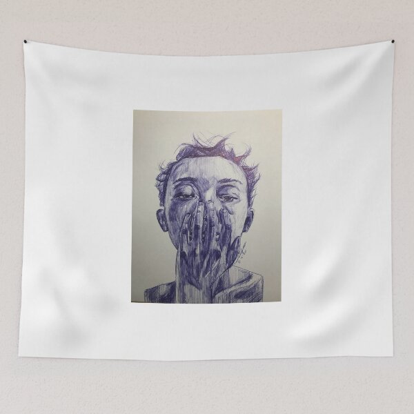 Item preview, Ballpoint Drawing of Girl designed and sold by arthippiehan.