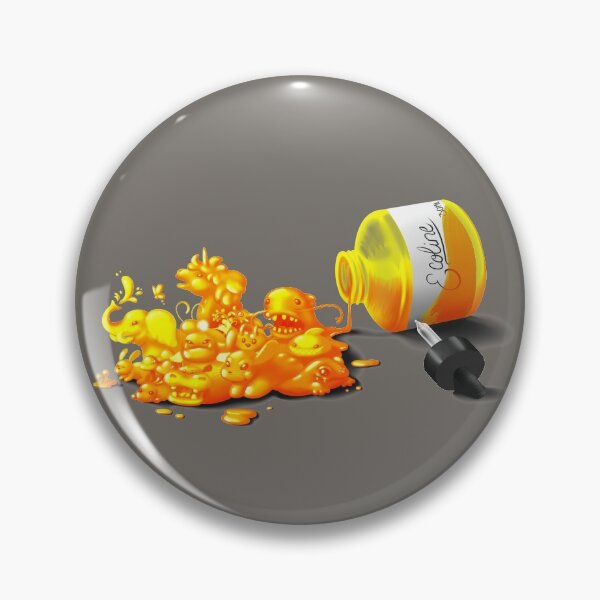 Item preview, Ecoline spill yellow designed and sold by DigitalCloud.