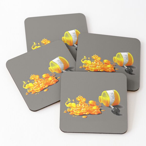 Item preview, Ecoline spill yellow designed and sold by DigitalCloud.