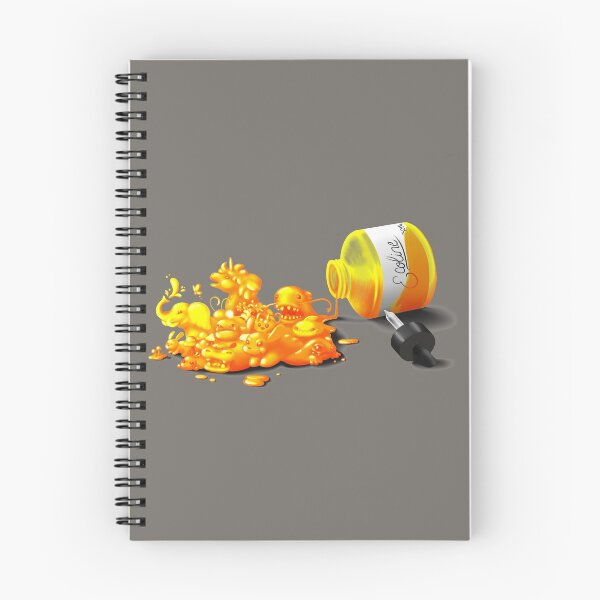 Item preview, Ecoline spill yellow designed and sold by DigitalCloud.