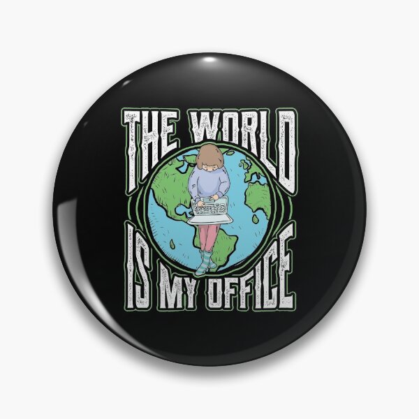 Item preview, The World Is My Office Digital Nomad Lifestyle Freelancer  designed and sold by Melissa Gaz.