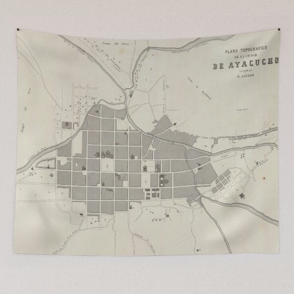Item preview, Vintage Map of Ayacucho Peru (1865) designed and sold by BravuraMedia.