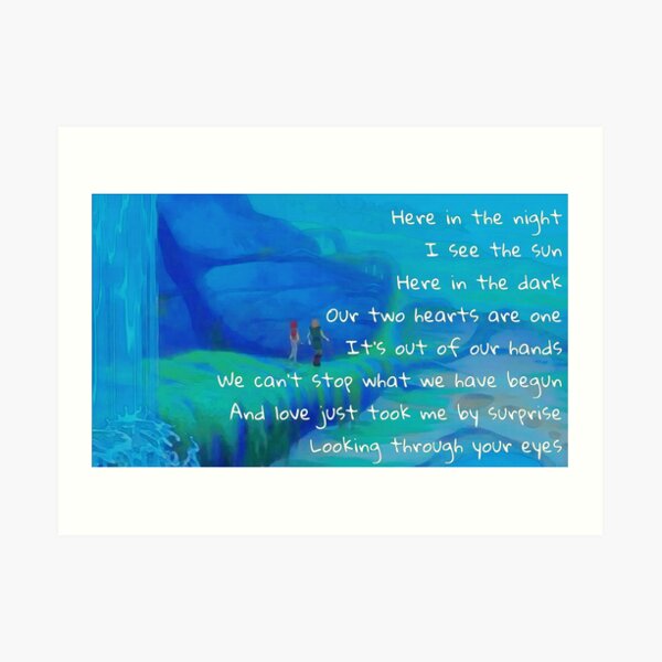 Looking through your eyes Art Print