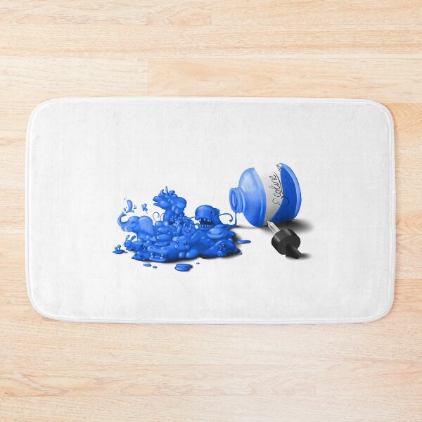 Item preview, Ecoline spill blue designed and sold by DigitalCloud.