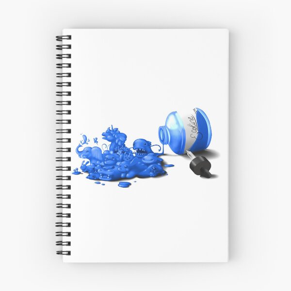 Item preview, Ecoline spill blue designed and sold by DigitalCloud.
