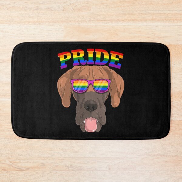 Item preview, Gay Pride Great Dane Dog with LGBT Rainbow Sunglasses designed and sold by fatamyfan1.