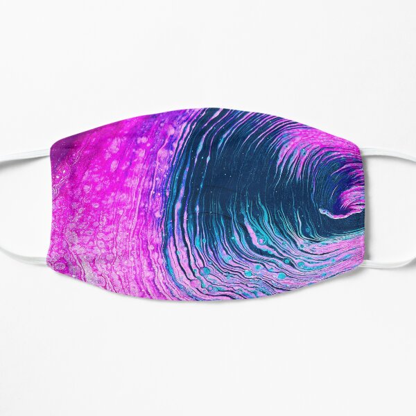 Candy Plasma Acrylic Pour Painting Flat Mask
