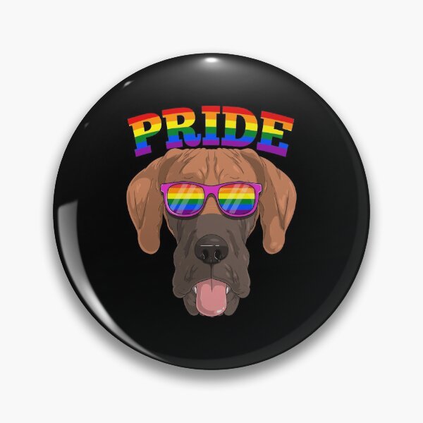 Item preview, Gay Pride Great Dane Dog with LGBT Rainbow Sunglasses designed and sold by fatamyfan1.